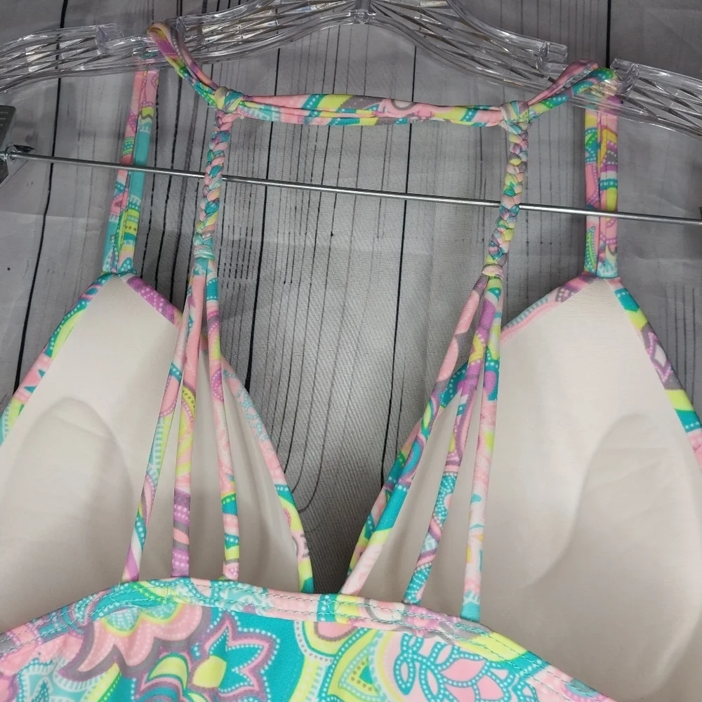 Red Camel Colorful Paisley Tankini Size L - Picture 6 of 10